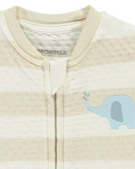 ORCHESTRA BABY BOYS STRIPED ELEPHANT ROMPER
