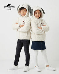 PEANUTS SNOOPY PLUSH FLEECE JACKET WITH REMOVABLE HOOD