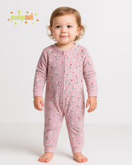 PENELOPE SOFT PURPLE COZY PLUSH BLOSSOM ROMPER