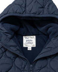 PETIT CAILLOU NAVY BLUE QUILTED PUFFER JACKET