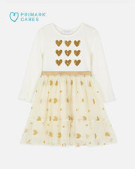 PRIMARK GOLDEN HEARTS TWIRL TULLE DRESS