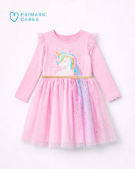 PRIMARK PINK UNICORN DREAM SPARKLE TULLE DRESS