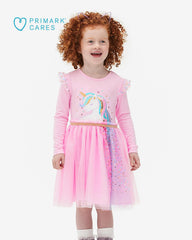 PRIMARK PINK UNICORN DREAM SPARKLE TULLE DRESS