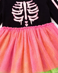 PRIMARK SPOOKY SPARKLE SKELETON TULLE DRESS