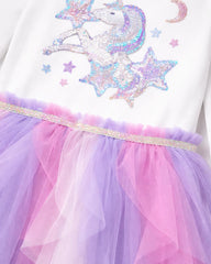 PRIMARK UNICORN STARDUST RAINBOW TULLE DRESS