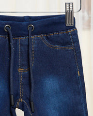 REDTAG BLUE PULL ON DENIM SHORTS