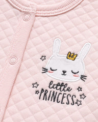 REDTAG LITTLE PRICESS BUNNY QUILTED ROMPER