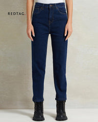REDTAG NAVY BSIC STRAIGHT FIT JEANS