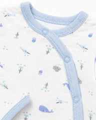 REDTAG WHITE OCEAN FRIENDS QUILTED ROMPER