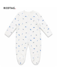 REDTAG WITE BABY VEHICLE PRINT ROMPER