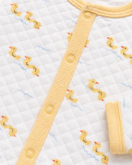 REDTAG YELLOW DUCK PRINT QUILTED ROMPER