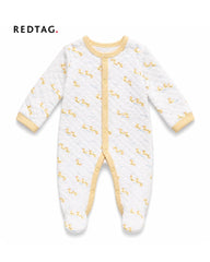 REDTAG YELLOW DUCK PRINT QUILTED ROMPER