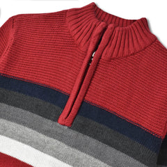 RETROFIT RED STRIPE SWEATER