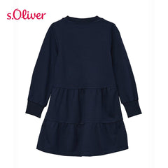 S.OLIVER NAVY JERSEY ALL YOUR LOVE DRESS