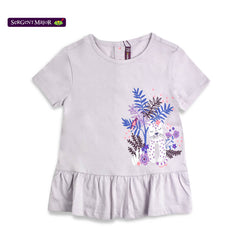SERGENT MAJOR PURPLE TIGER PRINTED TOP