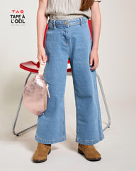 TAO MEDIUM BLUE WIDE LEG PANT FOR GIRLS