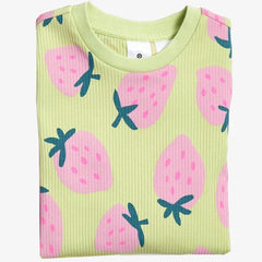 TARGET GREEN STRAWBERRY RIBBED TOP