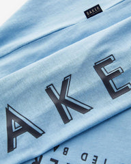 TED BAKER BLUE LONG SLEEVE LOGO T-SHIRT