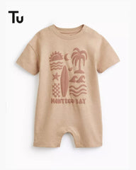 TU BABY STONE MONTEGO BAY PRINT ROMPER