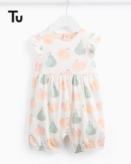 TU BABY WHITE FRUIT PRINT ROMPER