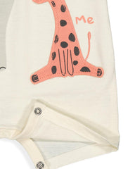 WOOLSWORTH OFF WHITE MOM DAD & ME ROMPER