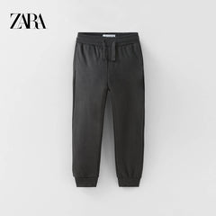 ZARA DARK GREY PLUSH JOGGER TROUSER