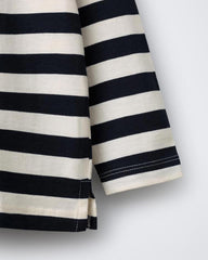 ZARA NAVY STRIPE PRINT LONG SLEEVE T-SHIRT