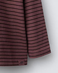 ZARA PURPLE STRIPED LONG SLEEVE T-SHIRT