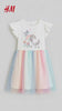 H&M WHITE UNICONR JERSEY DRESS WITH TULLE SKIRT