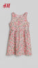H&M PINK FLORAL PRINTED COTTON DRESS