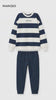 MANGO BLUE STRIPED KODAK SWEATSHIRT 2 PCS SET