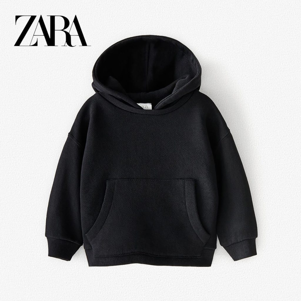 zara slogan sweatshirt