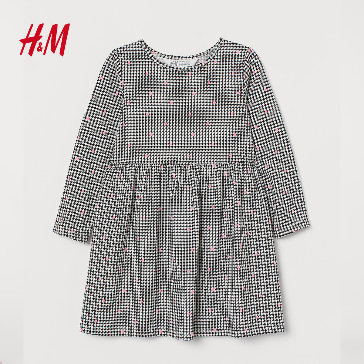 H and m gingham dress top