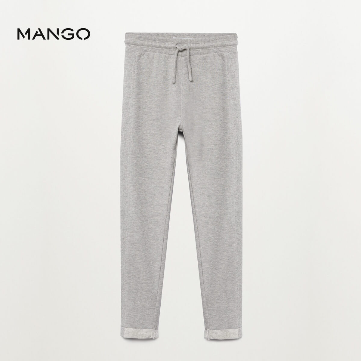 MANGO GREY ORGANIC COTTON JOGGER TROUSER FOR GIRLS - Peekaboo