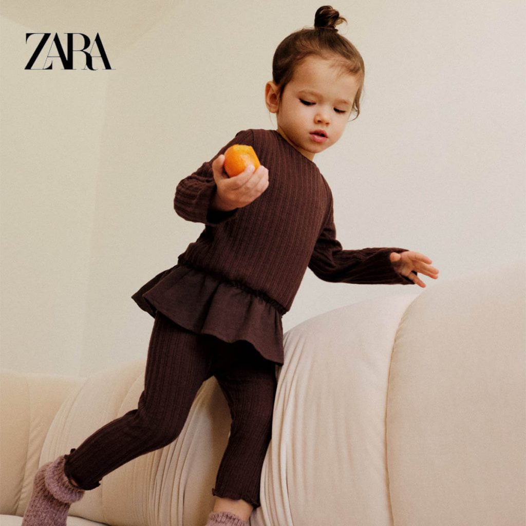 Zara baby 2025 girl leggings
